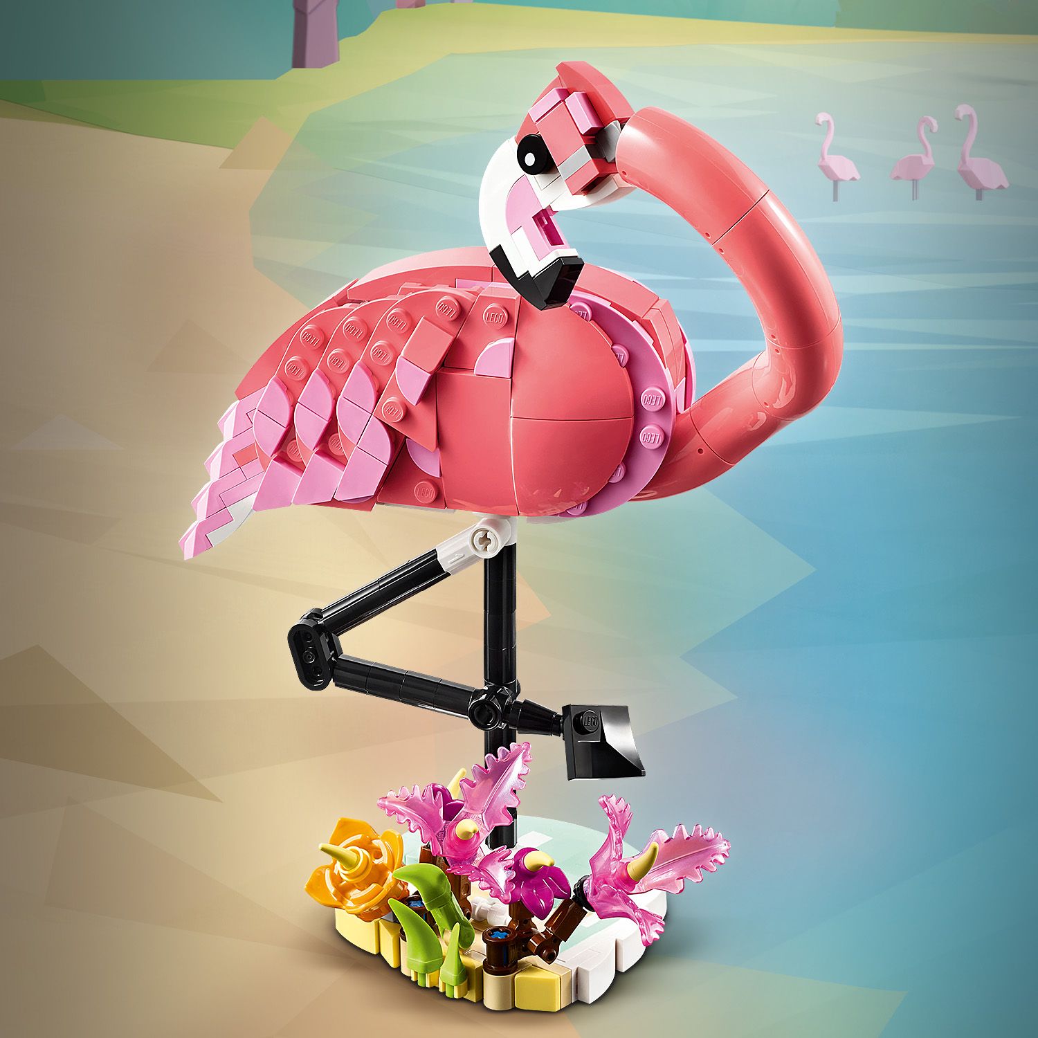 Buy LEGO Creator 3in1 Wild Animals: Pink Flamingo Set 31170 | LEGO