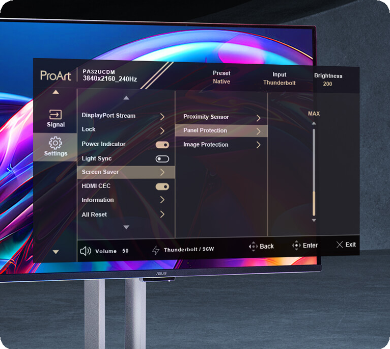 ASUS OLED Care bietet fortschrittlichen Einbrennschutz für Ihr OLED-Display.