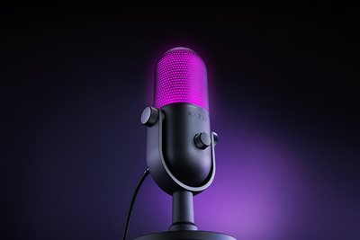 #135 RAZER SEIREN V3 CHROMAブラック Razer Seiren V3 Chroma Condenser USB Microphone Black RZ19