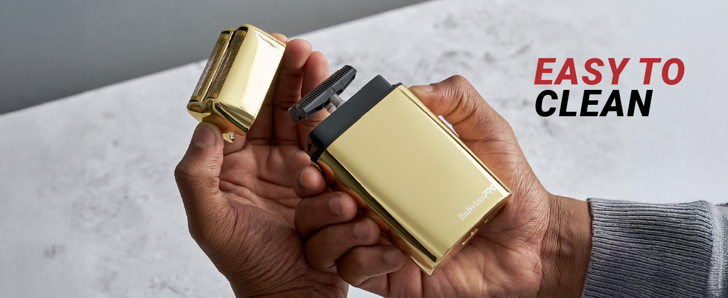 Free Shipping! BaBylissPRO Gold FOILFX Cordless Double-Foil Shaver