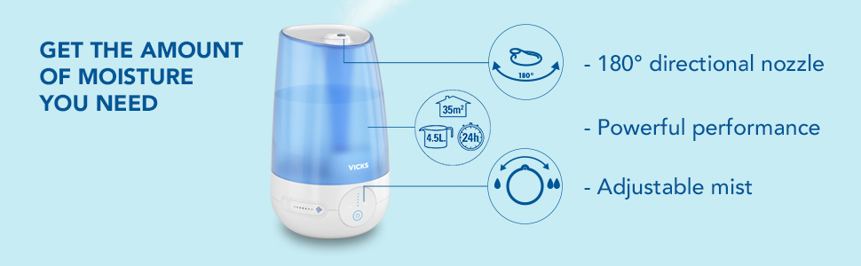 Vicks Filter-Free Cool Mist Humidifier 4.5L