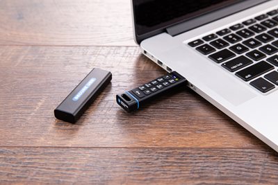 Physical Security for Digital Data with the SecureUSB KP.