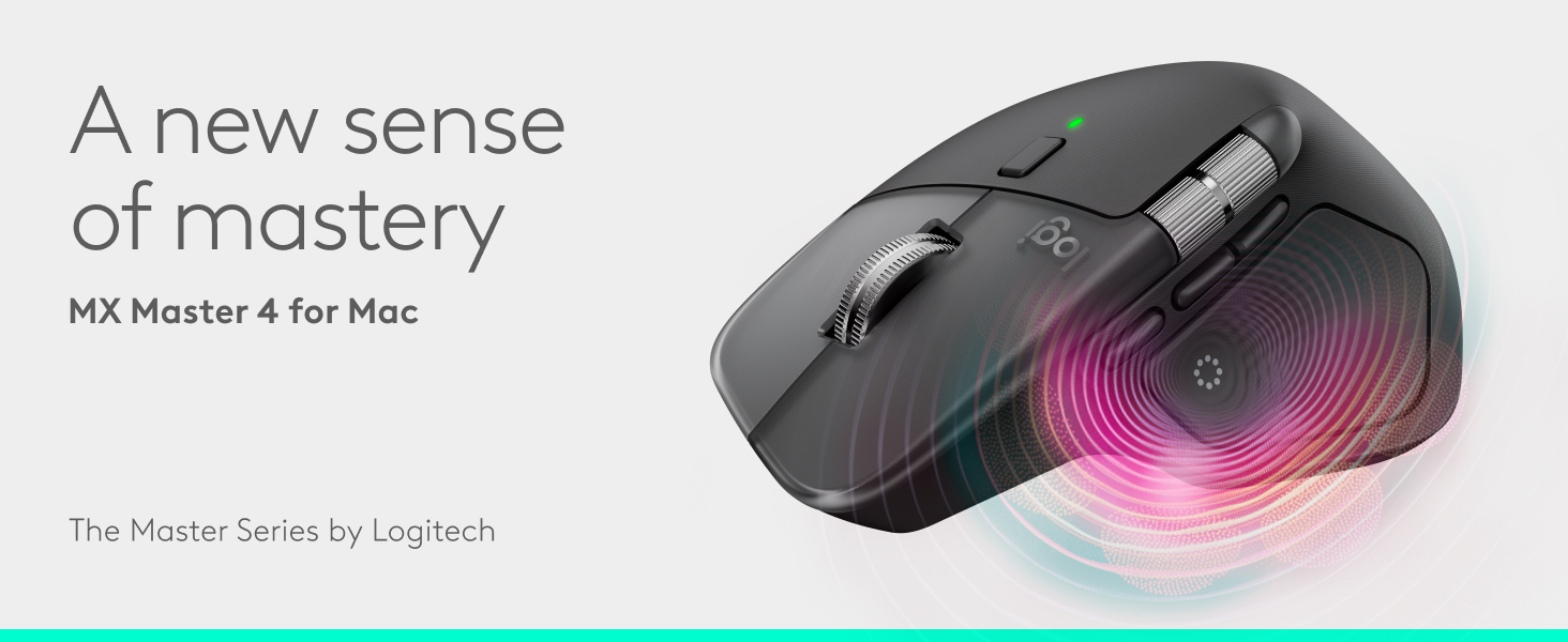 Buy Logitech MX Master 4 Wireless Mouse for Mac - Pale Grey