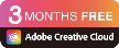 3 MONTHS FREEAdobe Creative Cloud