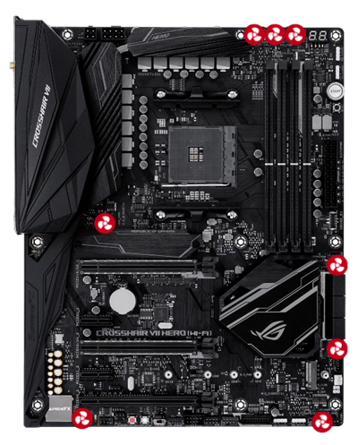 ASUS ROG Crosshair VII Hero (Wi-Fi) AM4 ATX AMD Motherboard 