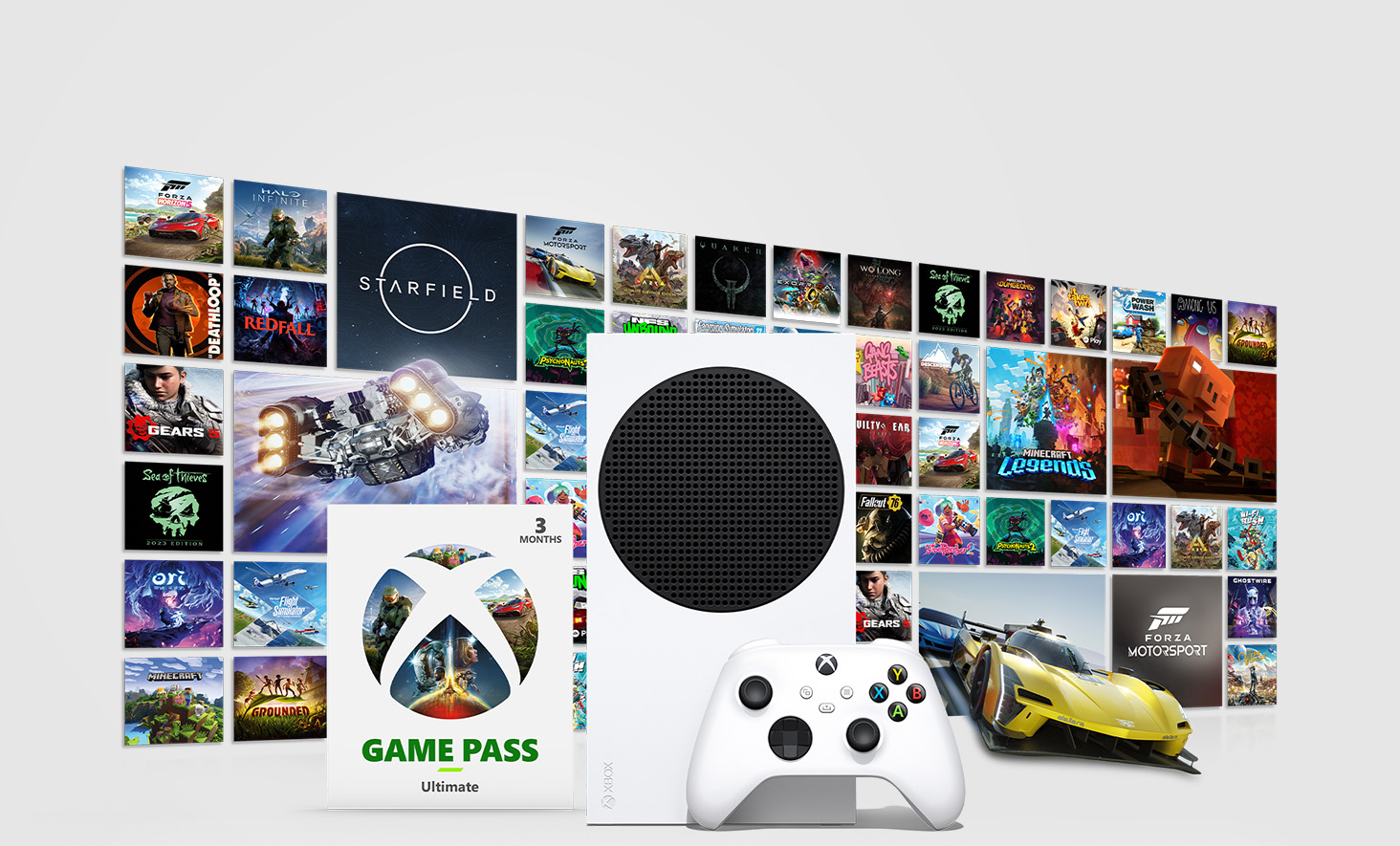 Xbox Series S – Starter Bundle - Includes hundreds of games with Game Pass  Ultimate 3 Month Membership - 512GB SSD All-Digital Gaming Console
