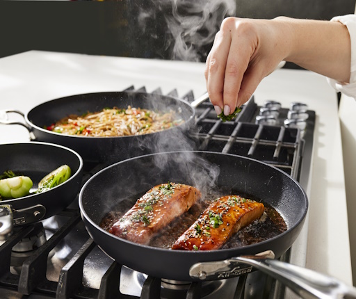 All-Clad Hard Anodized Nonstick Fry Pan 3 Piece Set 8 10 & 12
