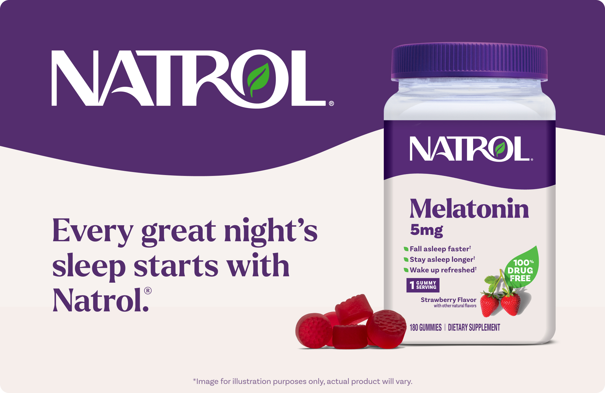 Natrol Melatonin 5 mg., 180 Gummies | Costco