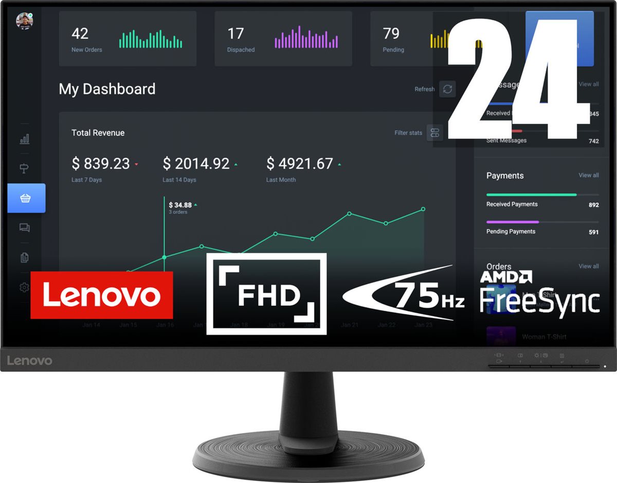 Lenovo D24-40 Monitor