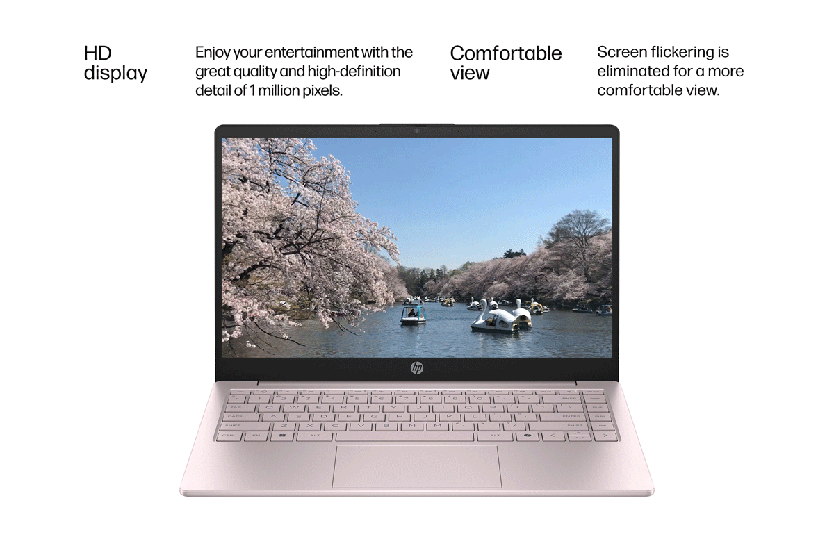 Open Box HP 14 inch HD Windows Laptop Intel Processor N150 4GB RAM
