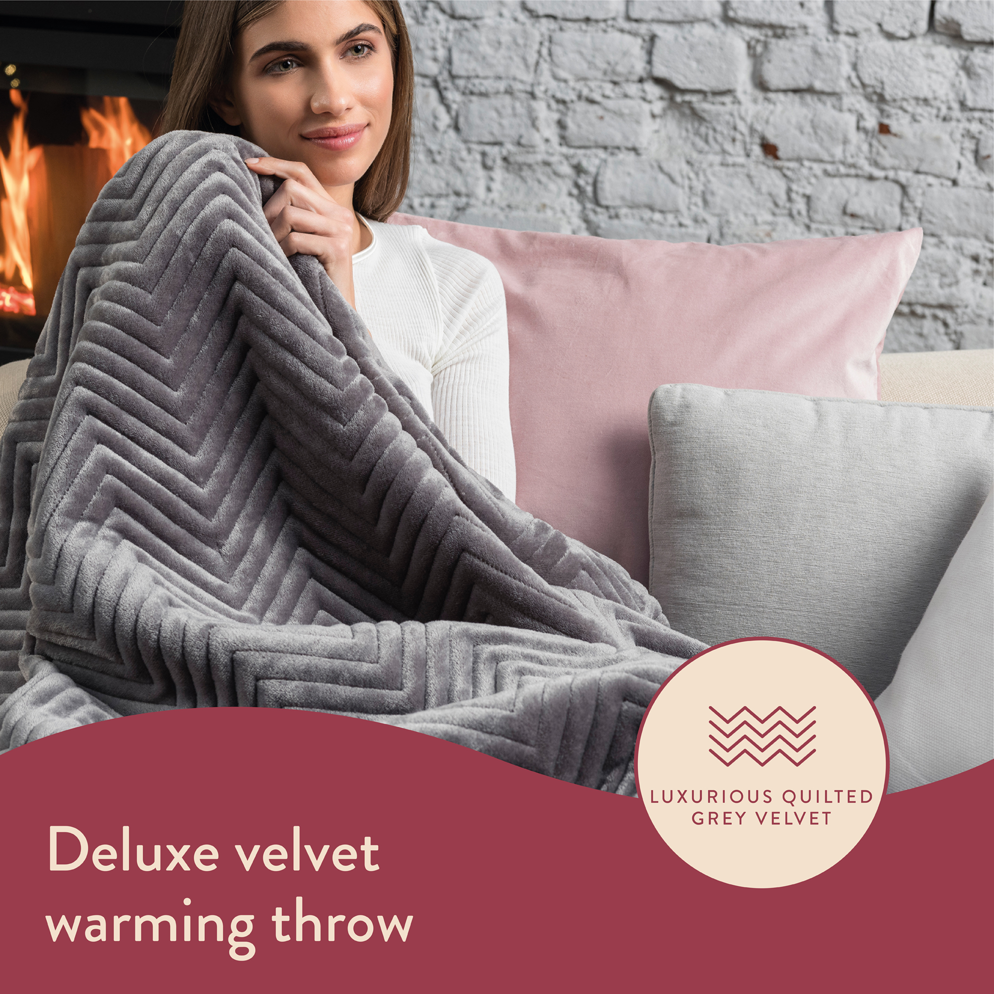 Buy Dreamland Intelliheat Deluxe Velvet Heated Throw - Large | Electric  blankets | Habitat