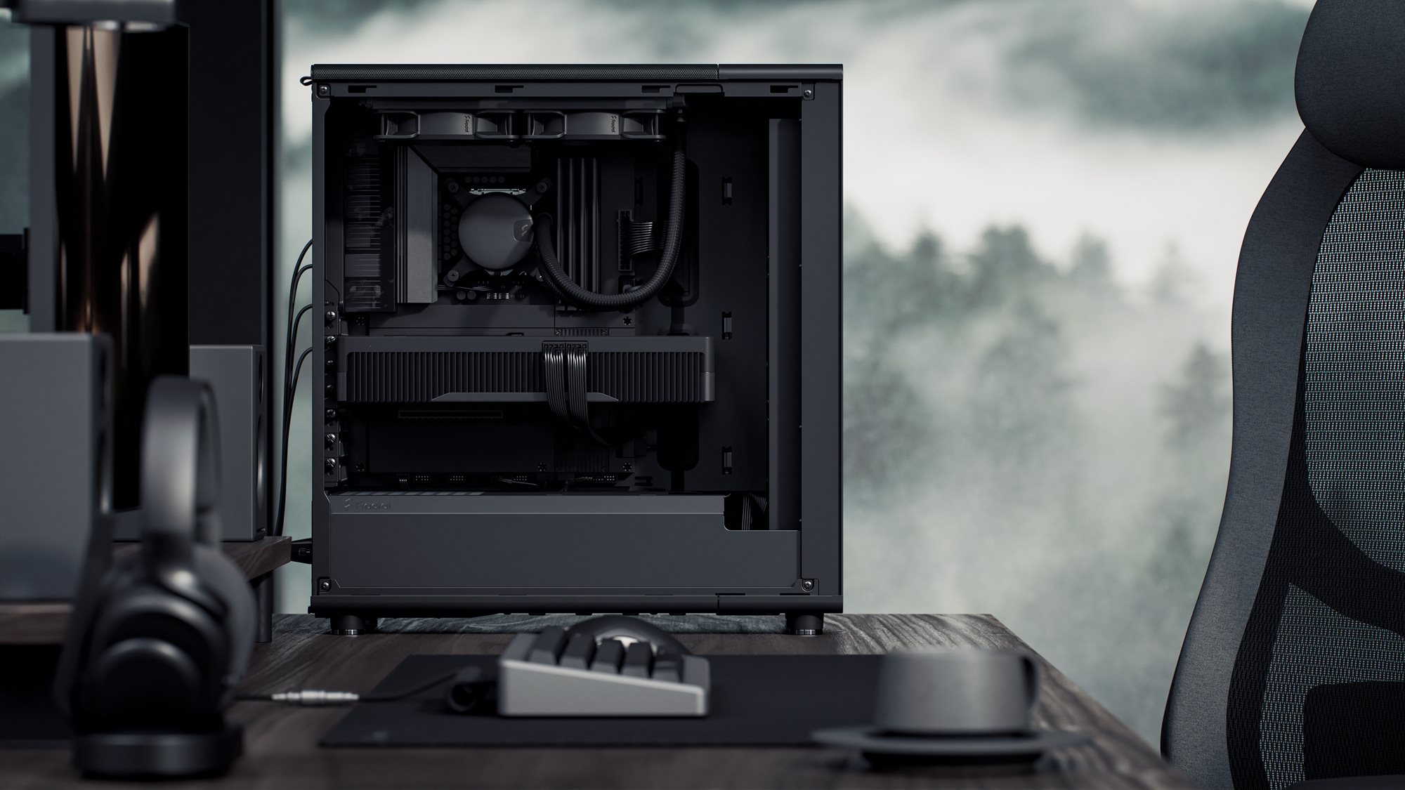 Fractal Design North Momentum Edition Black - Three powerful 120mm
