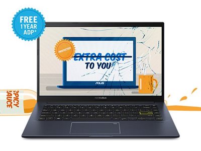 ASUS VivoBook M413, 14” FHD, Ryzen 5 3500U, Radeon Graphics, 8GB