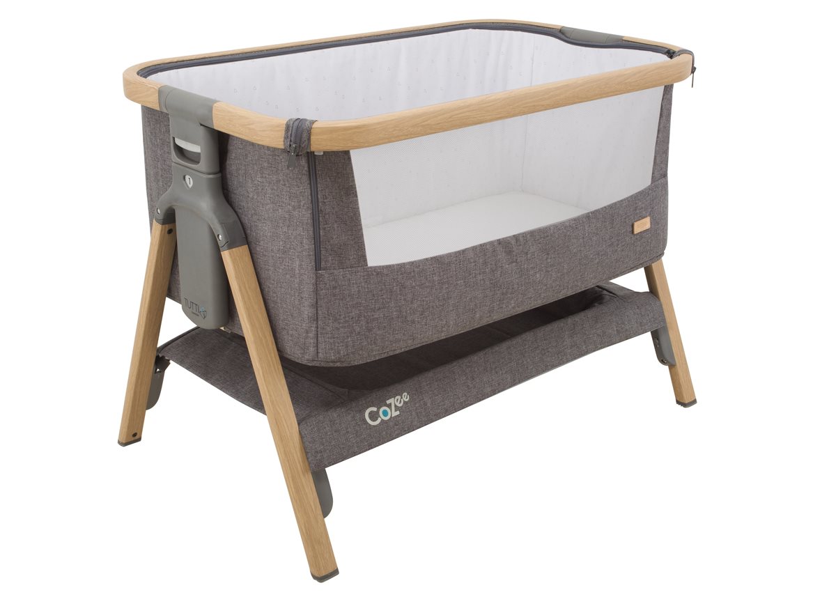 Buy Tutti Bambini CoZee Bedside Crib Charcoal Cribs and moses