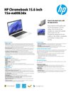 HP Chromebook 15.6 inch 15a-na0063dx datasheet