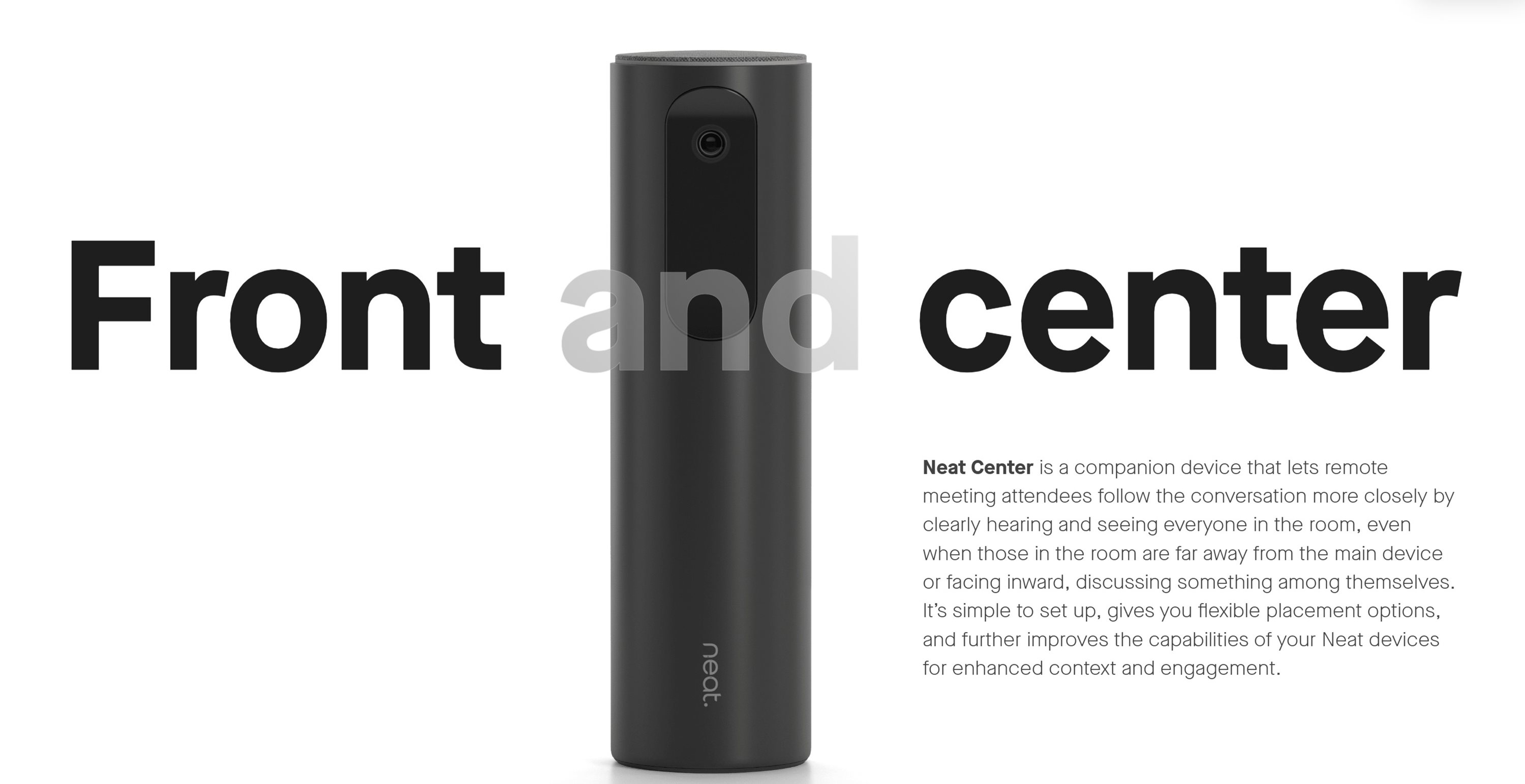 Neat Center: 360-Degree Video Conferencing Companion Device - 3x 8MP ...
