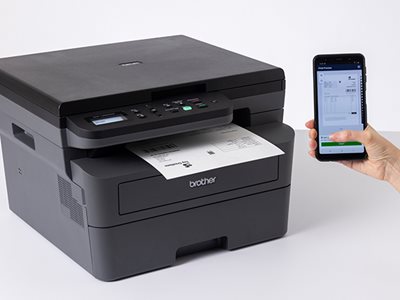 Brother DCP-L2620DW with Brother Mobile Connect app
