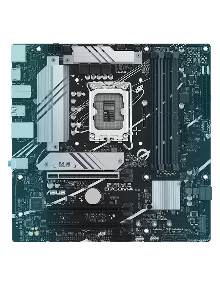 ASUS PRIME B760M-A Intel B760 (LGA 1700)(13th and 12th Gen) mATX