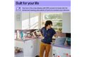 slide 3 of 10, zoom in, man uses the hp laptop in his kitchen while holding a cup of coffee