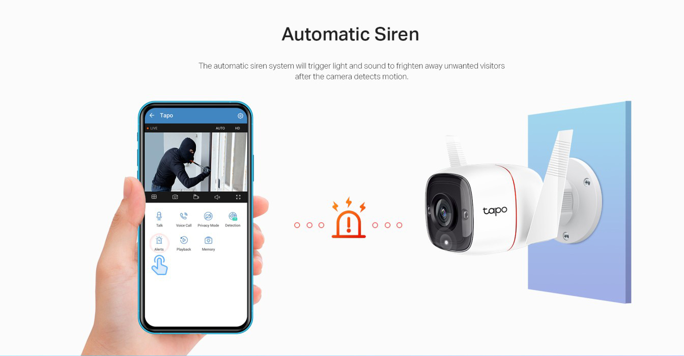 Buy TP-Link Tapo C310 Outdoor 3MP Wi-Fi Smart Cam CCTV