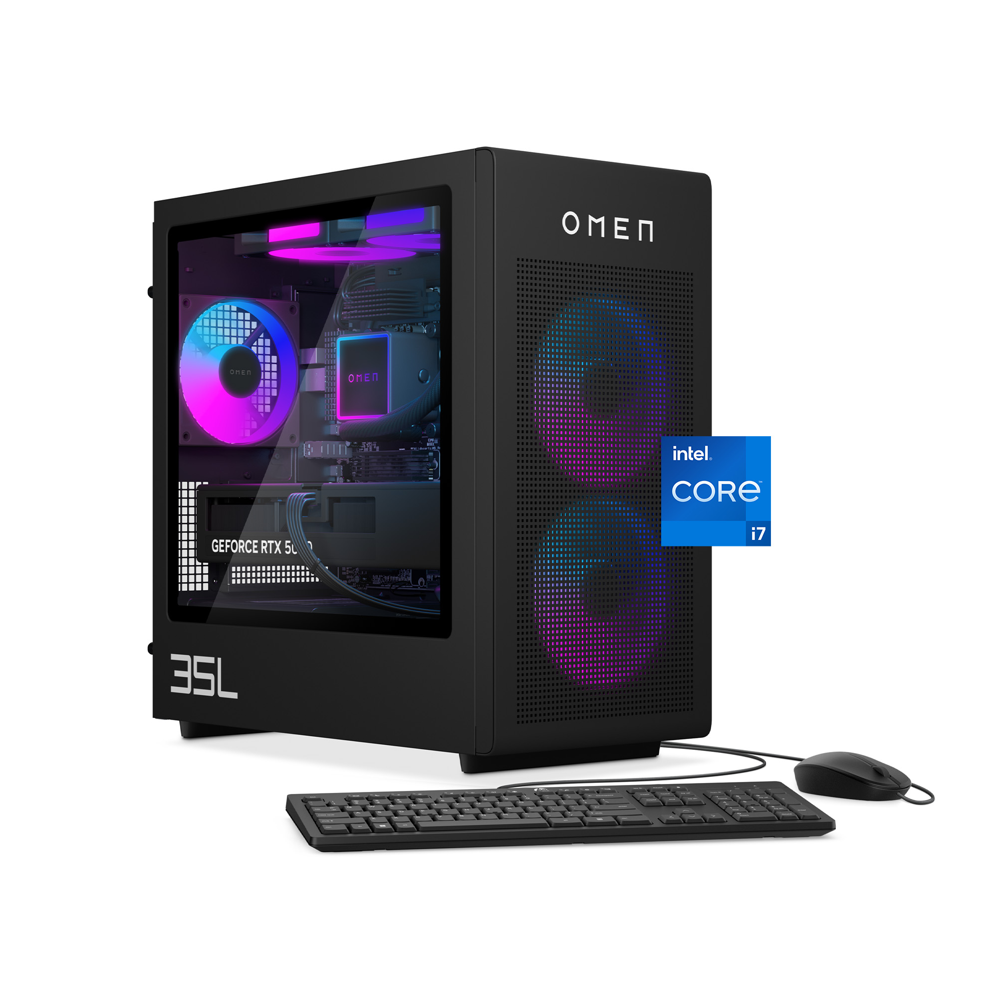 HP OMEN 35L Gaming Desktop Intel Core i7 14700F 2024 32GB Memory