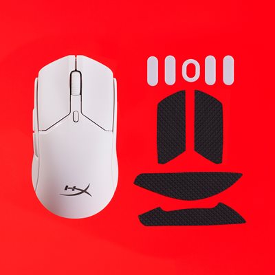 Low-Friction Skates and custom HyperX grips