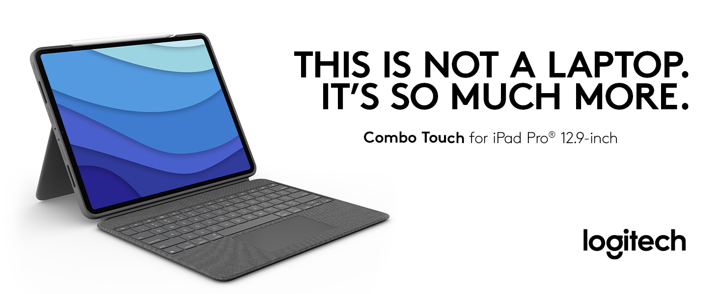Buy Logitech Combo Touch iPad Pro 12.9 Inch Tablet Case - Grey