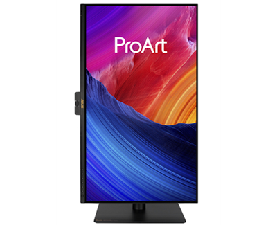 An image of an aurora shown on ProArt Display in portrait mode