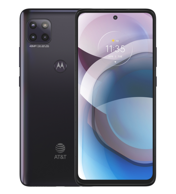 AT&T Motorola One 5G Ace, 64GB, Volcanic Gray - Prepaid Smartphone