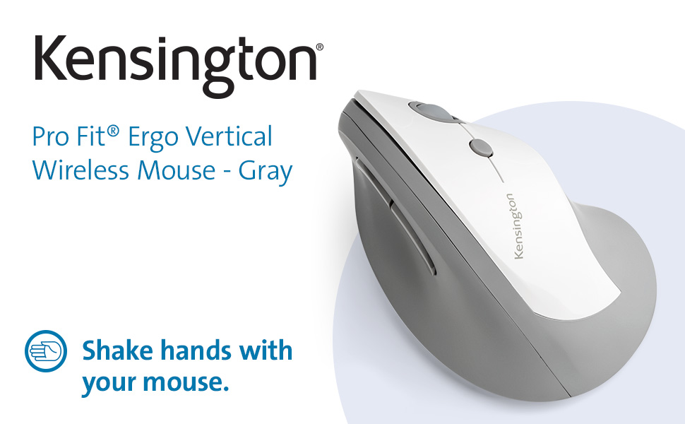 Mouse Fit Kensington Pro Fit Ergo Vertical Wireless Mouse
