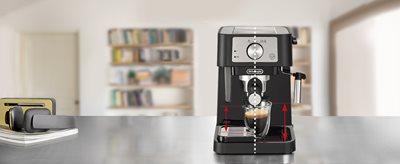 【値下げ！】DeLonghi STILOSA EC233BK エスプレッソマシン De'Longhi Stilosa Espresso Machine with Manual Milk Frother