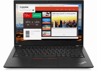 Lenovo Laptop ThinkPad Intel Core i5-8250U 8GB Memory 256 GB