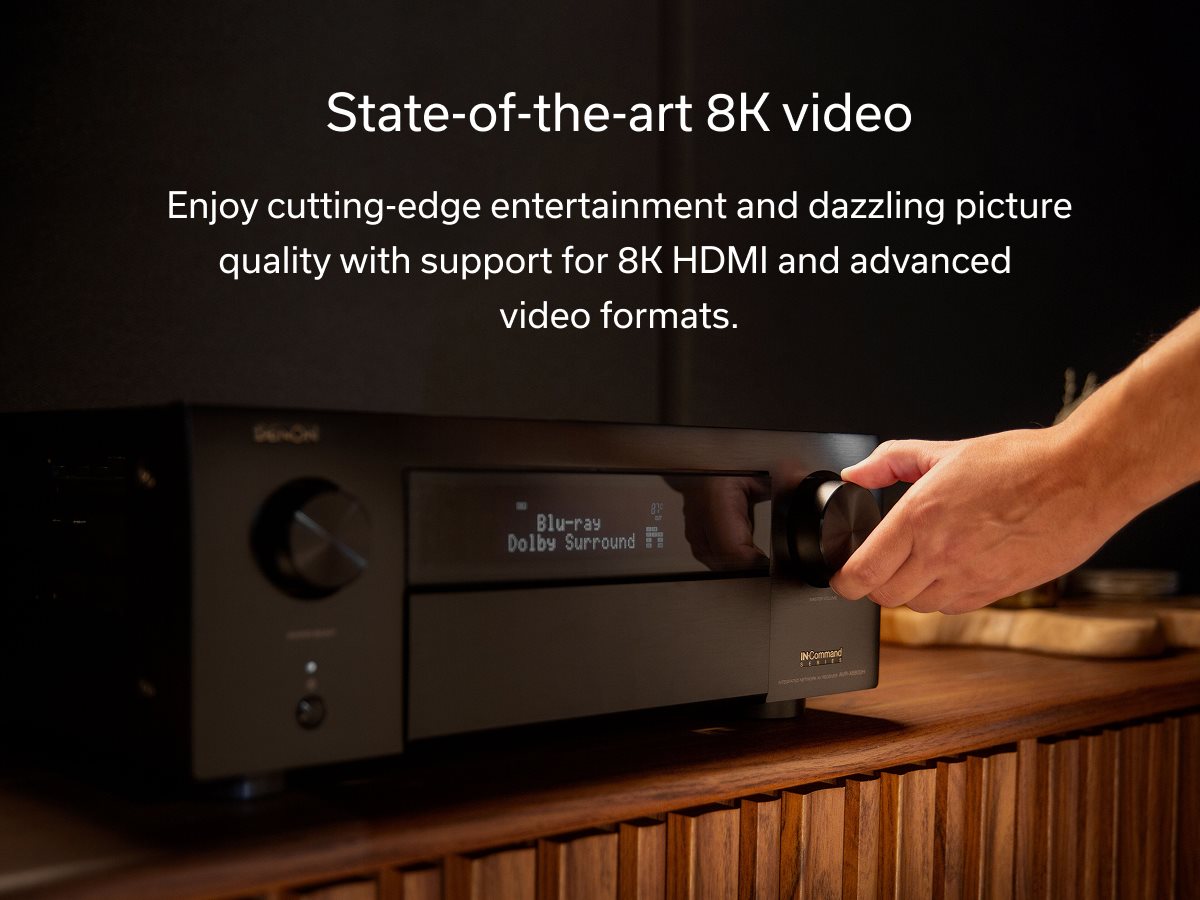 DENON シアターセット 6点 Denon AVR X6800H 140W 11.4 Ch. Home Theater AV Receiver Black