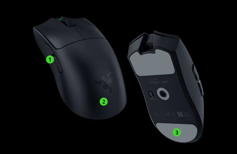 Razer Viper V4 Pro Ultra Lightweight Optical Gaming Mouse with 180