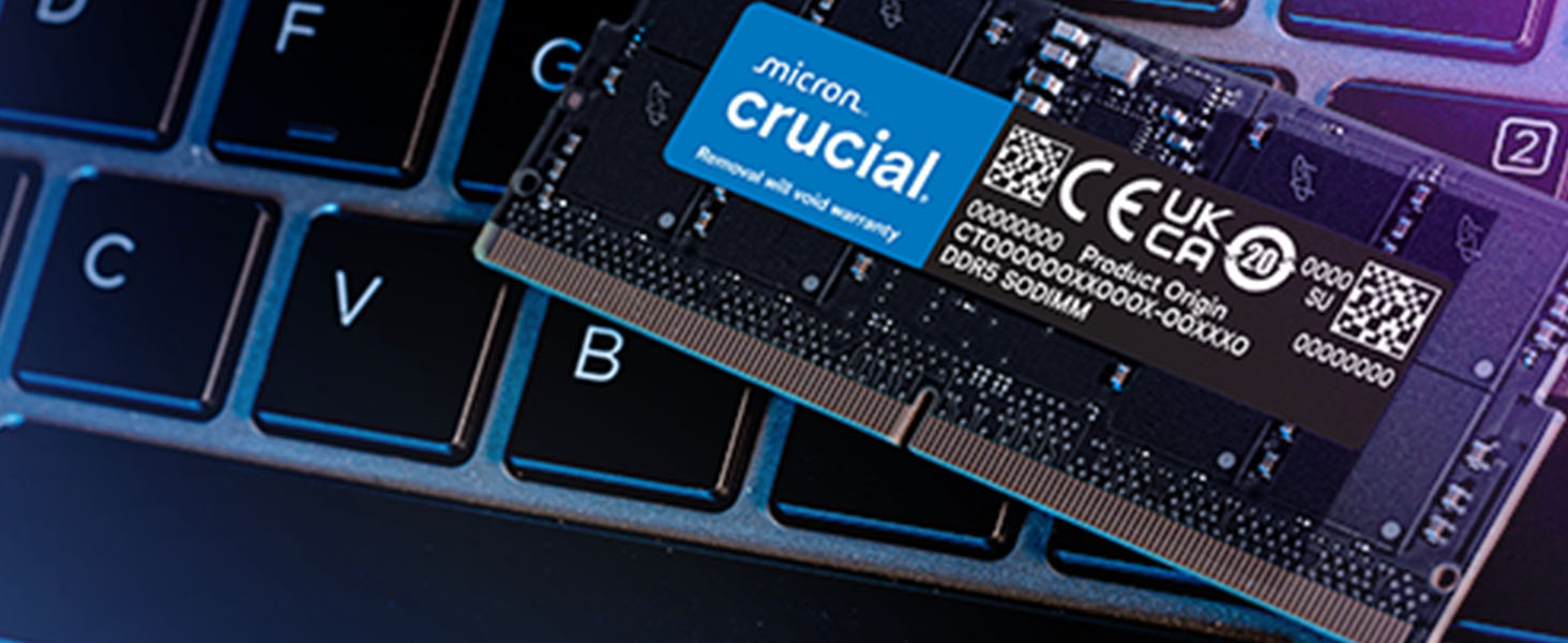 Crucial 32GB (2 x 16GB) DDR5-5600 PC5-44800 CL46 Dual