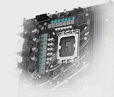 The PRIME Z790-P WIFI D4 motherboard features 14 + 1 Teamed Power Stages.
