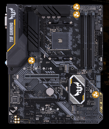 ASUS TUF B450-Pro Gaming AM4 AMD B450 SATA 6Gb/s ATX AMD Motherboard