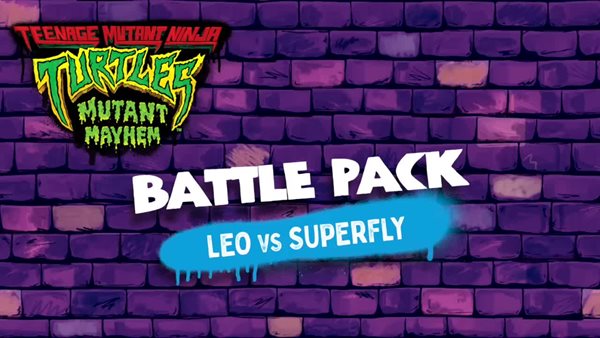 Teenage Mutant Ninja Turtles Playmates Mutant Mayhem Leo vs Superfly  (Battle Pack)