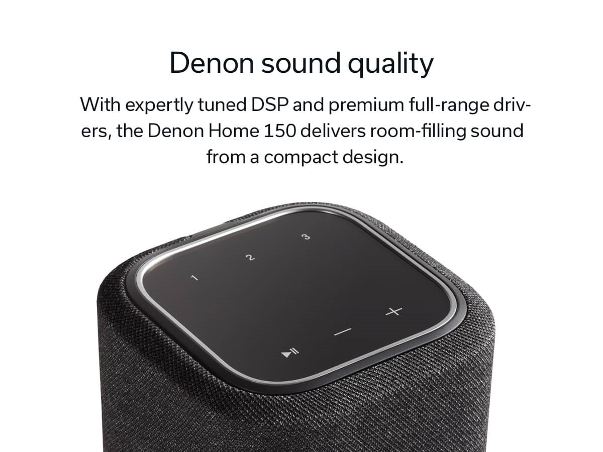 Denon Home 150 Wireless Speaker with HEOS Built in AirPlay 2 and