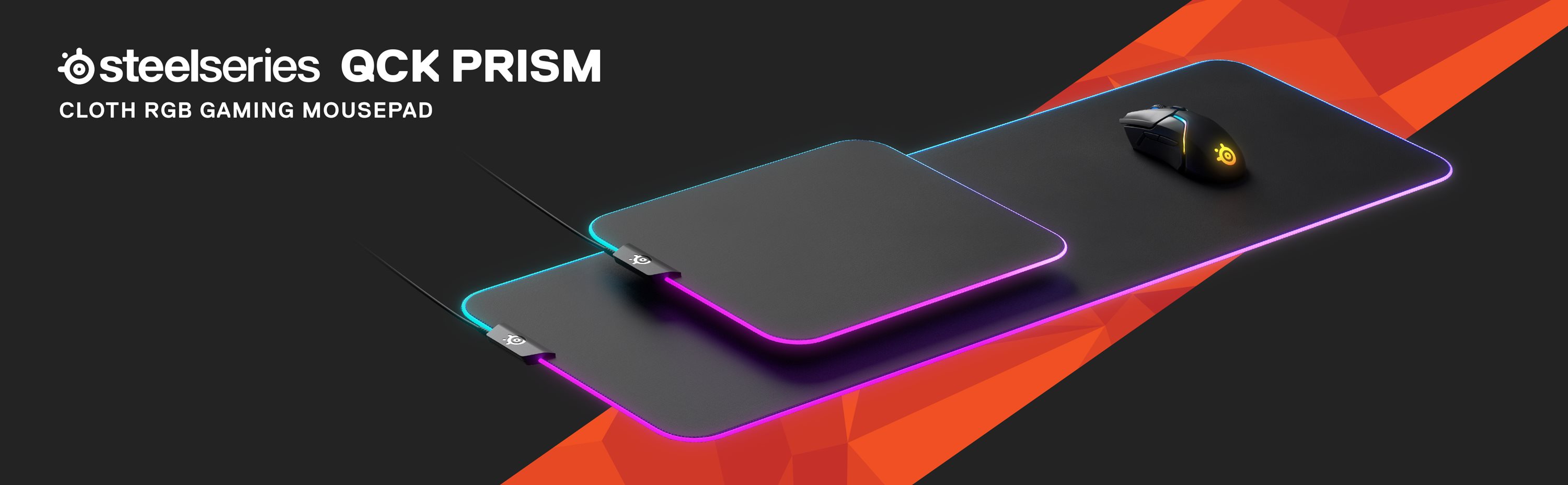 SteelSeries QcK Prism XL RGB Illuminated Mousepad | Dell