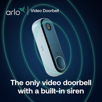 The only video doorbell with a built-in siren
