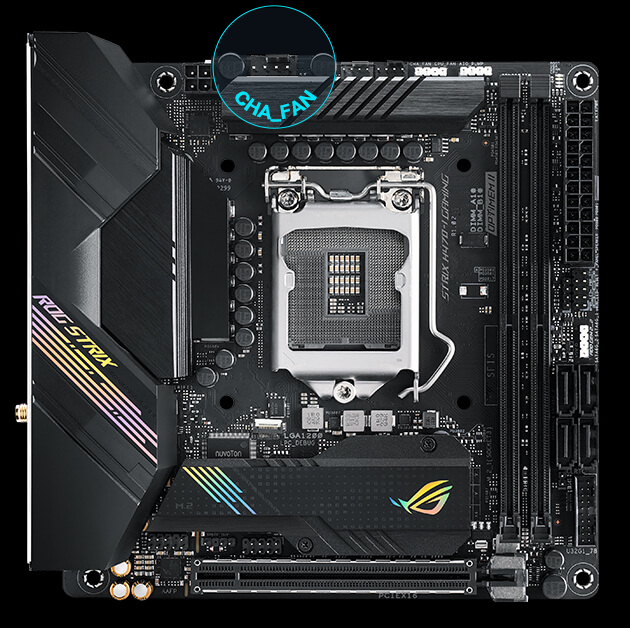 ASUS ROG STRIX H470-I GAMING LGA 1200 Mini ITX Intel Motherboard