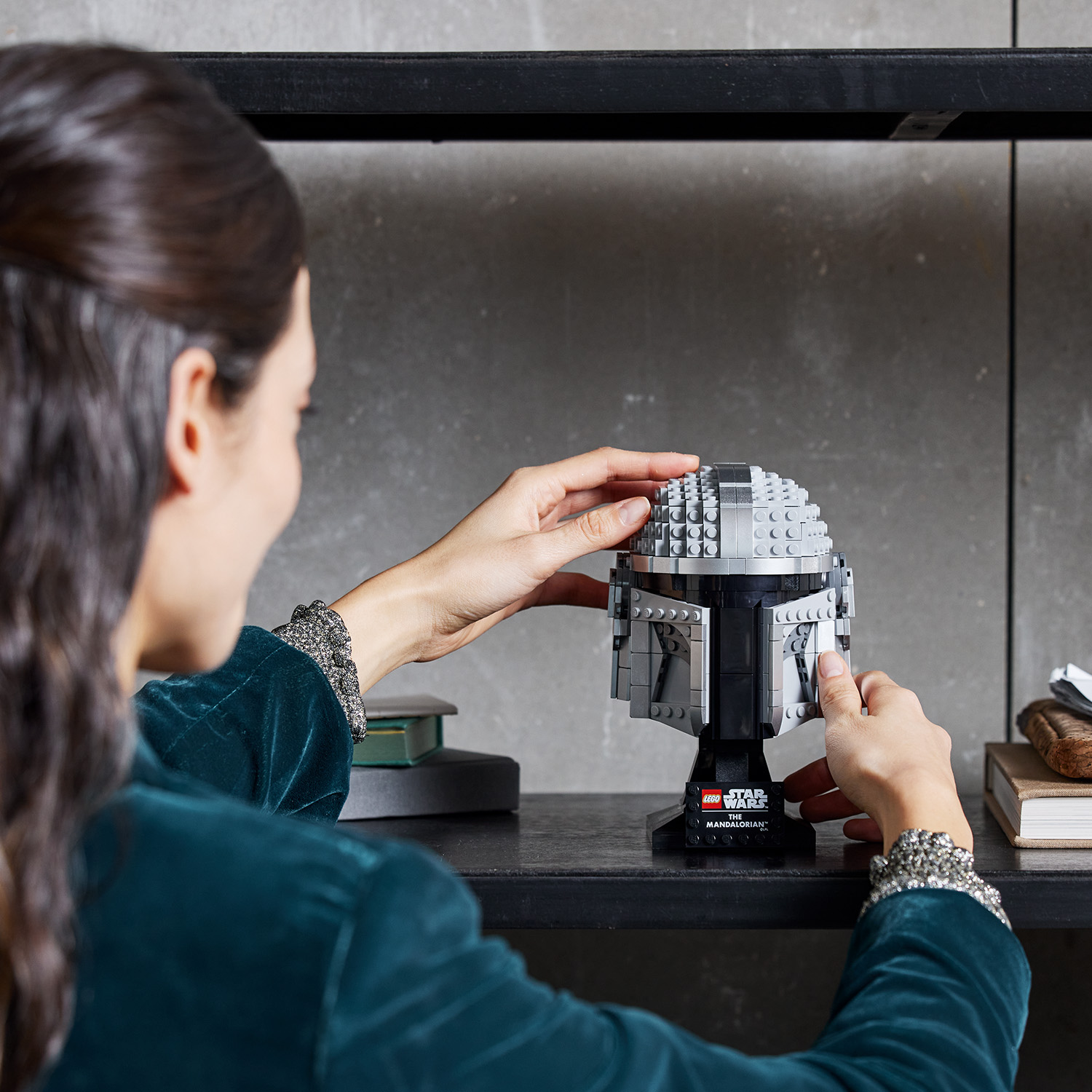 Buy LEGO Star Wars The Mandalorian Helmet Model Adult Set 75328 | LEGO |  Argos