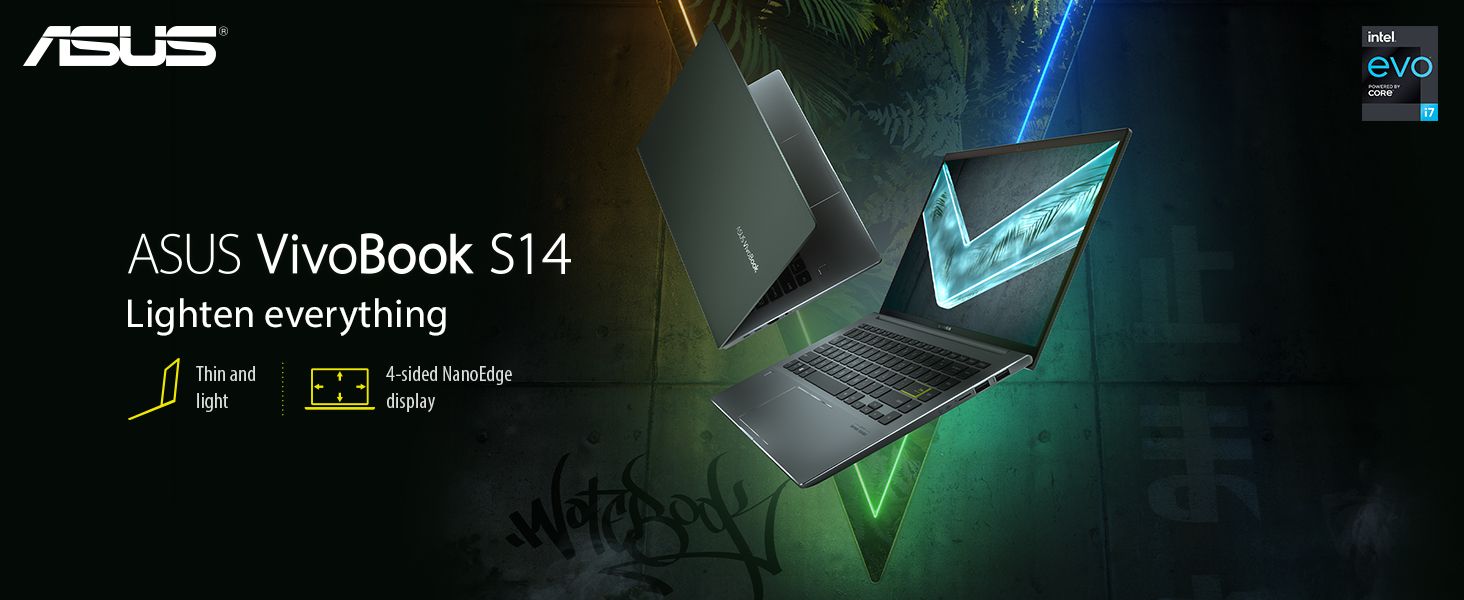 ASUS VivoBook S14 S435 Laptop, 14 FHD Display, Intel Evo Platform