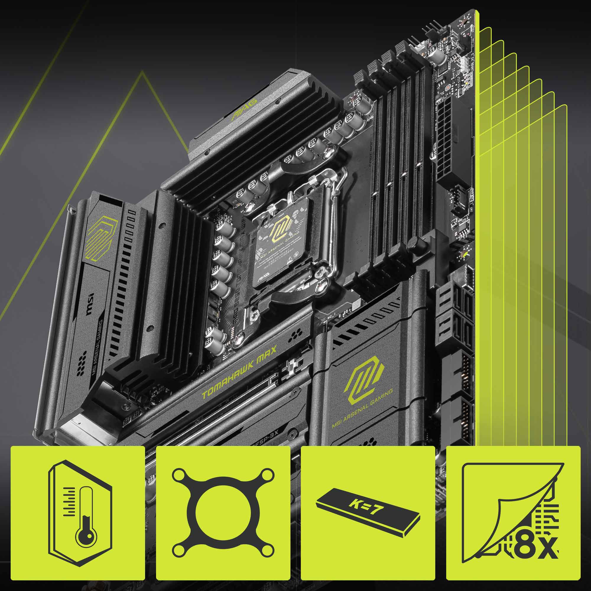 MSI MAG B850 TOMAHAWK MAX WIFI ATX DDR5 Motherboard