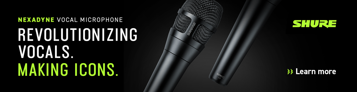 Shure Nexadyne Dynamic Microphone with Revonic dual-engine transducer technology
