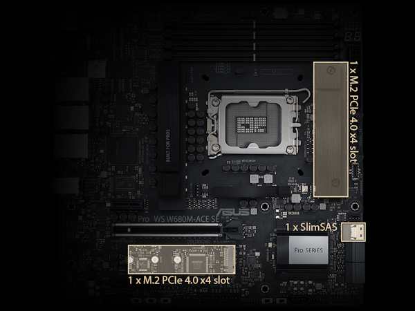 ASUS PRO WS W680-ACE Intel W680 LGA 1700 ATX, Scheda madre Nero, Intel