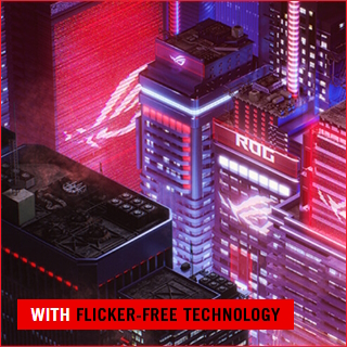 Monitor with ASUS Flicker Free technology.