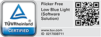 MB16AHG is TÜVRheinland certified to protect users from potentially harmful blue light.