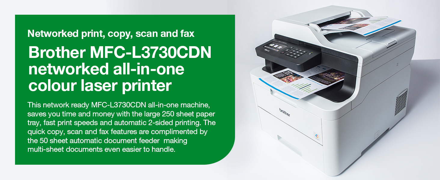 Brother MFC-L3730CDN A4 Colour Laser Multifunction Printer
